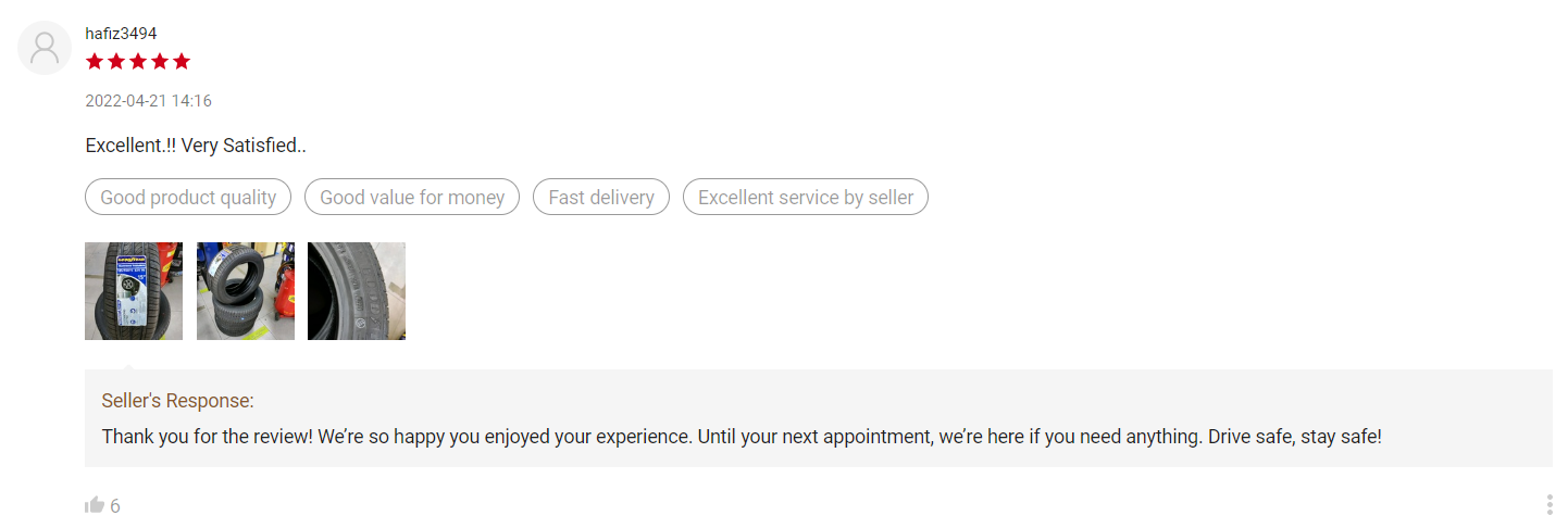 Goodyear - Reviews management