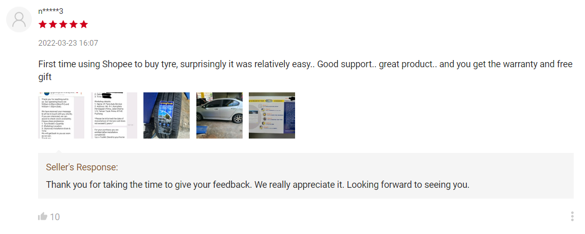 Goodyear - Reviews management