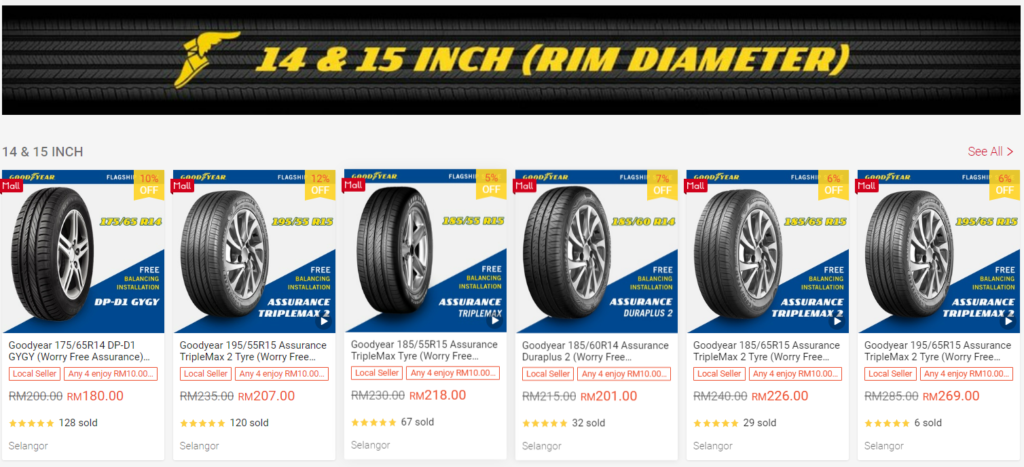 14 & 15 INCH (RIM Diameter)
