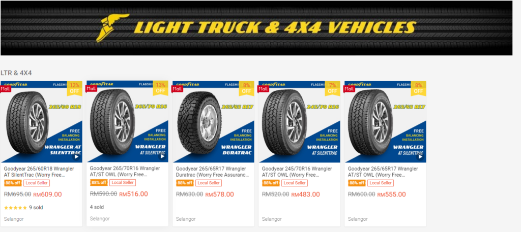 Light Truck & 4X4 Vehicles